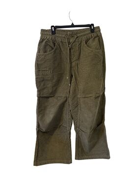 We The Free Green Corduroy Drawstring Pants Medium